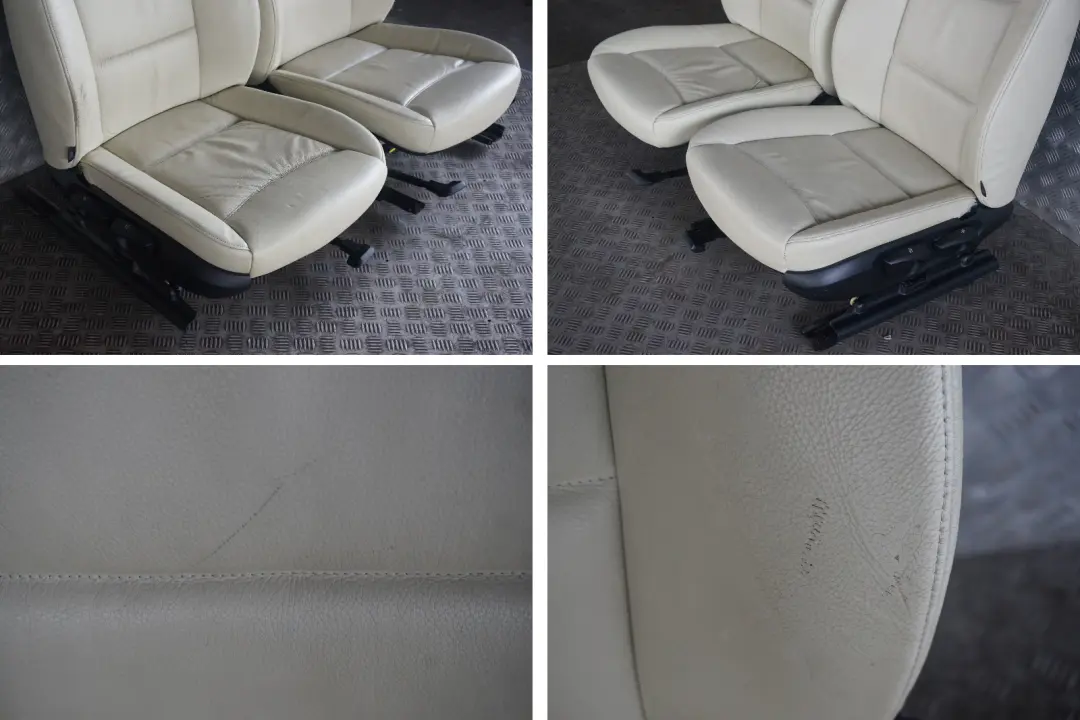 BMW 3 Series E90 Lemon Leather Interior Seats with Airbag and Door Cards - SKU E90 Seats Lemon Leather - Part number E90 Seats Lemon Leather