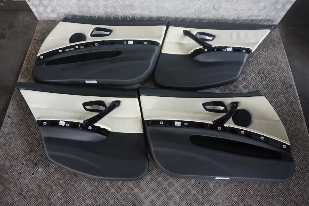BMW 3 Series E90 Lemon Leather Interior Seats with Airbag and Door Cards - SKU E90 Seats Lemon Leather - Part number E90 Seats Lemon Leather