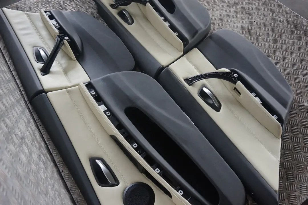 BMW 3 Series E90 Lemon Leather Interior Seats with Airbag and Door Cards - SKU E90 Seats Lemon Leather - Part number E90 Seats Lemon Leather