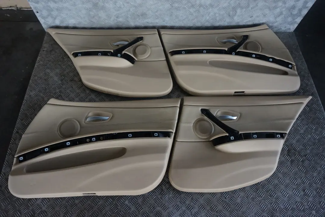 BMW 3 Series E91 Beige Leather Dakota Interior Seats with Airbag and Door Cards - SKU E91 Beige Leather Seats - Part number E91 Beige Leather Seats