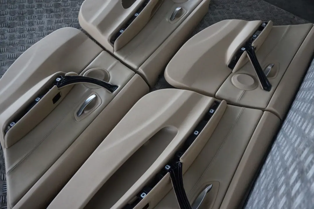 BMW 3 Series E91 Beige Leather Dakota Interior Seats with Airbag and Door Cards - SKU E91 Beige Leather Seats - Part number E91 Beige Leather Seats