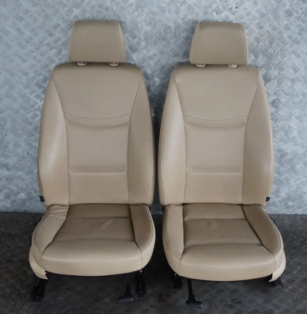 BMW 3 Series E91 Beige Leather Dakota Interior Seats with Airbag and Door Cards - SKU E91 Beige Leather Seats - Part number E91 Beige Leather Seats