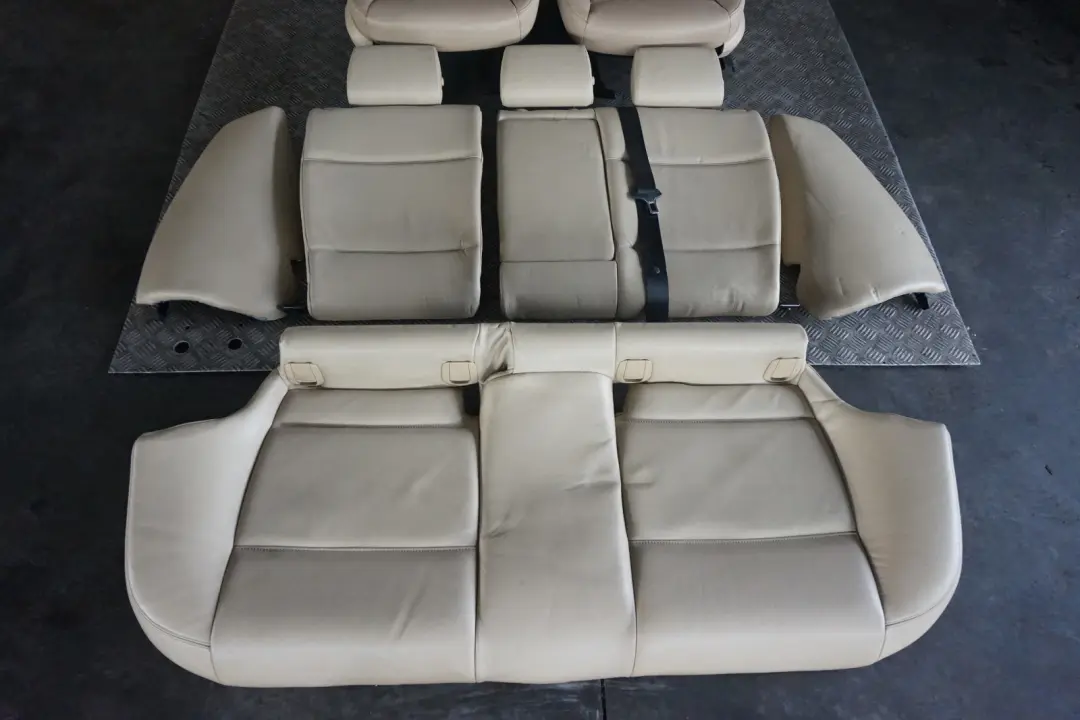 BMW 3 Series E91 Beige Leather Dakota Interior Seats with Airbag and Door Cards - SKU E91 Beige Leather Seats - Part number E91 Beige Leather Seats