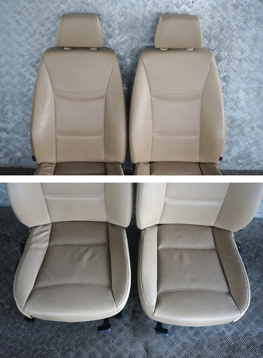 BMW 3 Series E91 Beige Leather Dakota Interior Seats with Airbag and Door Cards - SKU E91 Beige Leather Seats - Part number E91 Beige Leather Seats