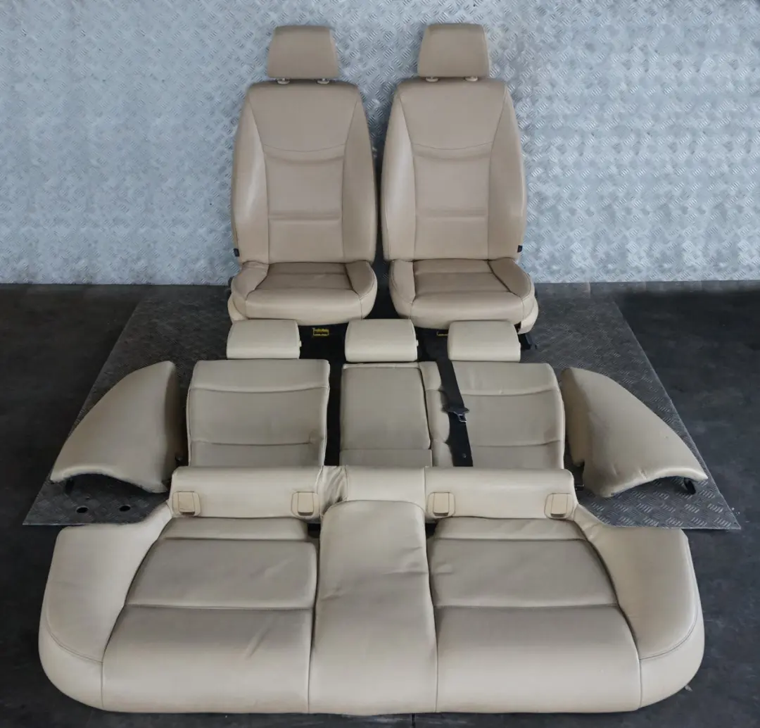 BMW 3 Series E91 Beige Leather Dakota Interior Seats with Airbag and Door Cards - SKU E91 Beige Leather Seats - Part number E91 Beige Leather Seats
