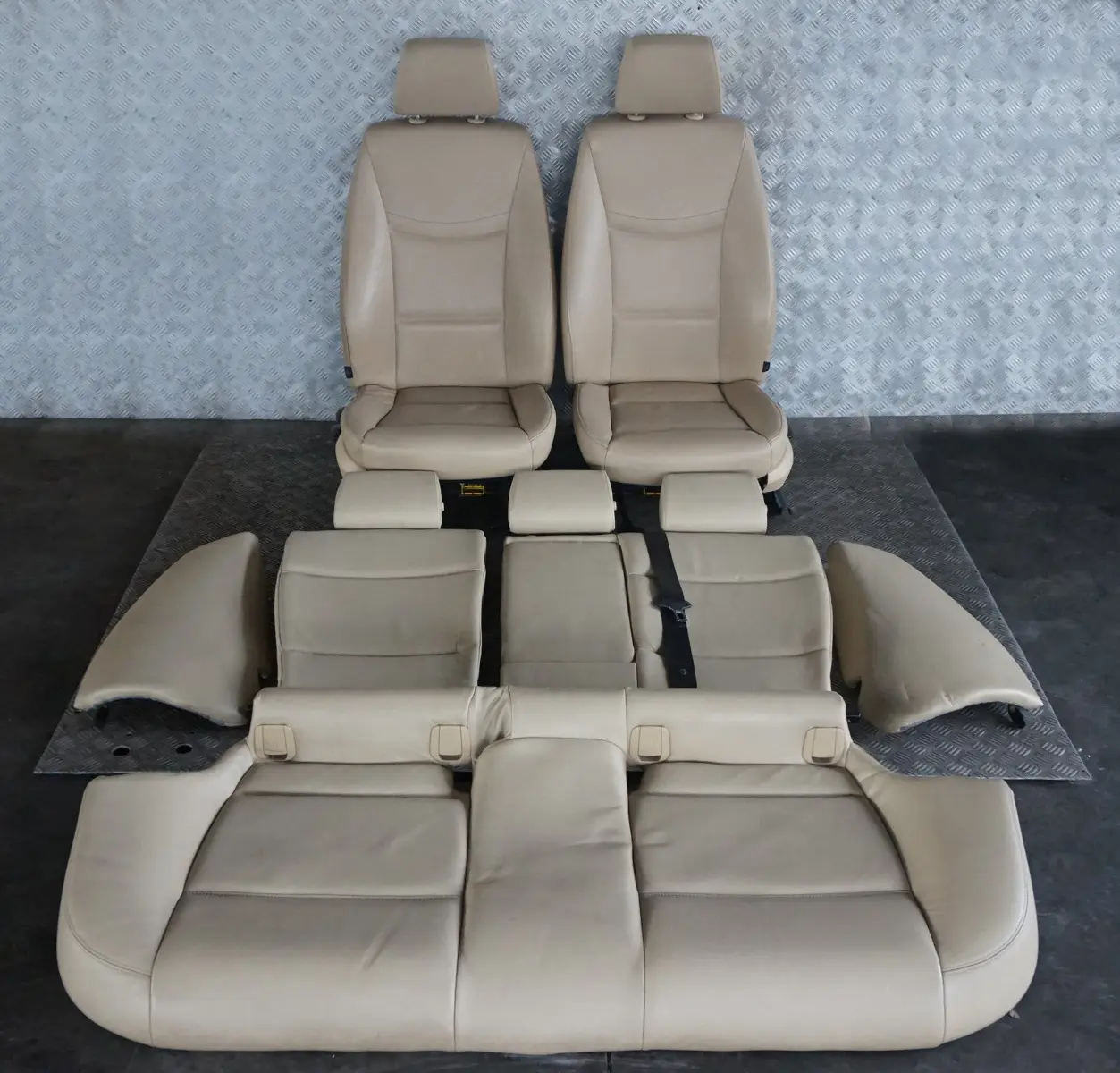 BMW 3 Series E91 Beige Leather Dakota Interior Seats with Airbag and Door Cards