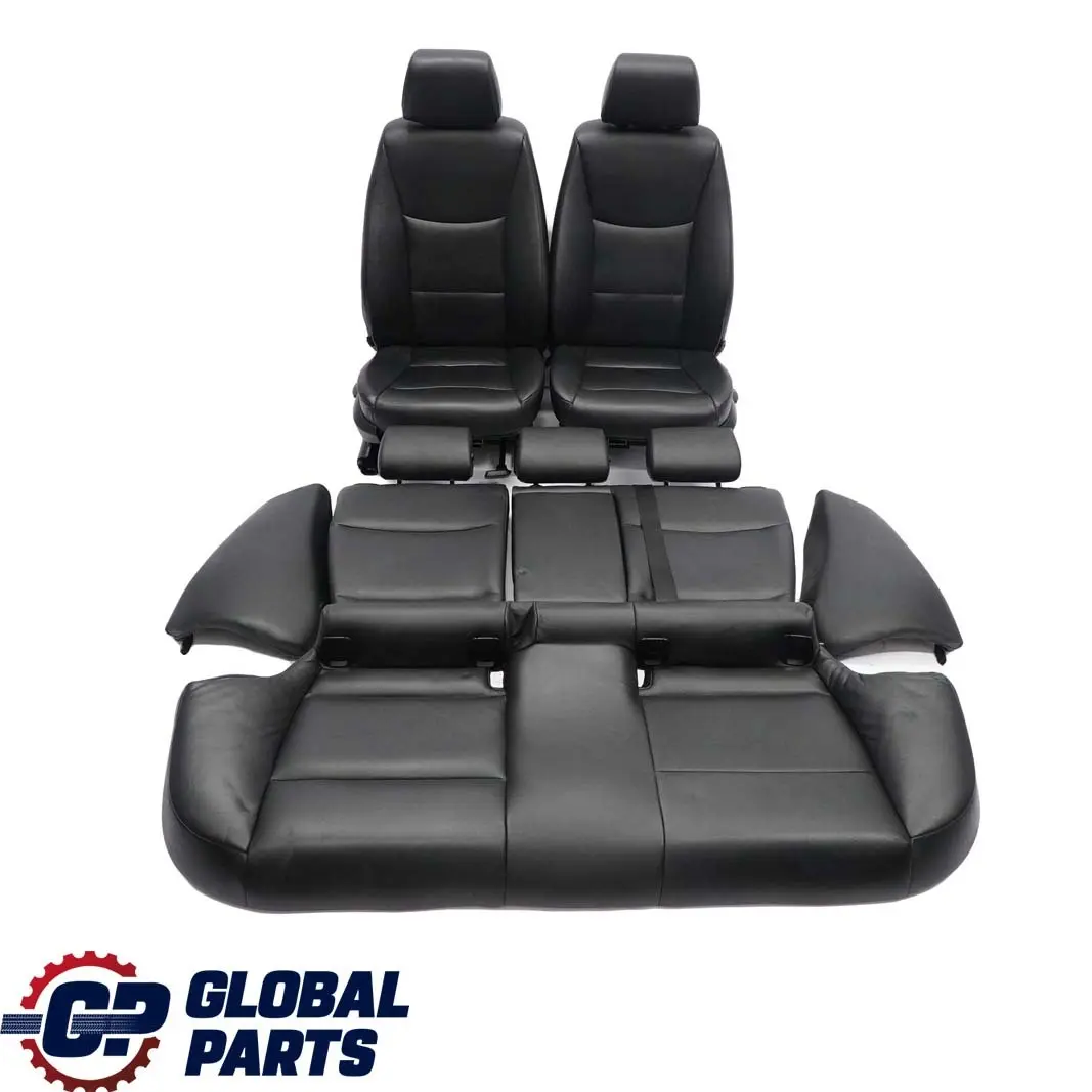 Leather Interior Seats Front Rear Seat and Door Cards BMW Touring Black - SKU E91 Black Leather Seats-1 - Part number E91