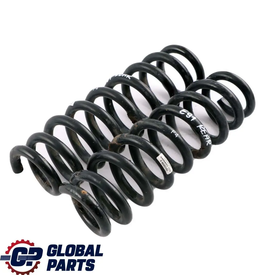 Left Right N/O/S Coil Spring F4 Suspension Set to BMW 3 Series E91 Touring Rear with Part number E91 F4 BMW 3 Series E91 Touring Rear Left Right N/O/S Coil Spring F4 Suspension Set - SKU E91 F4 Rear Coil Spring Set - Part number E91 F4