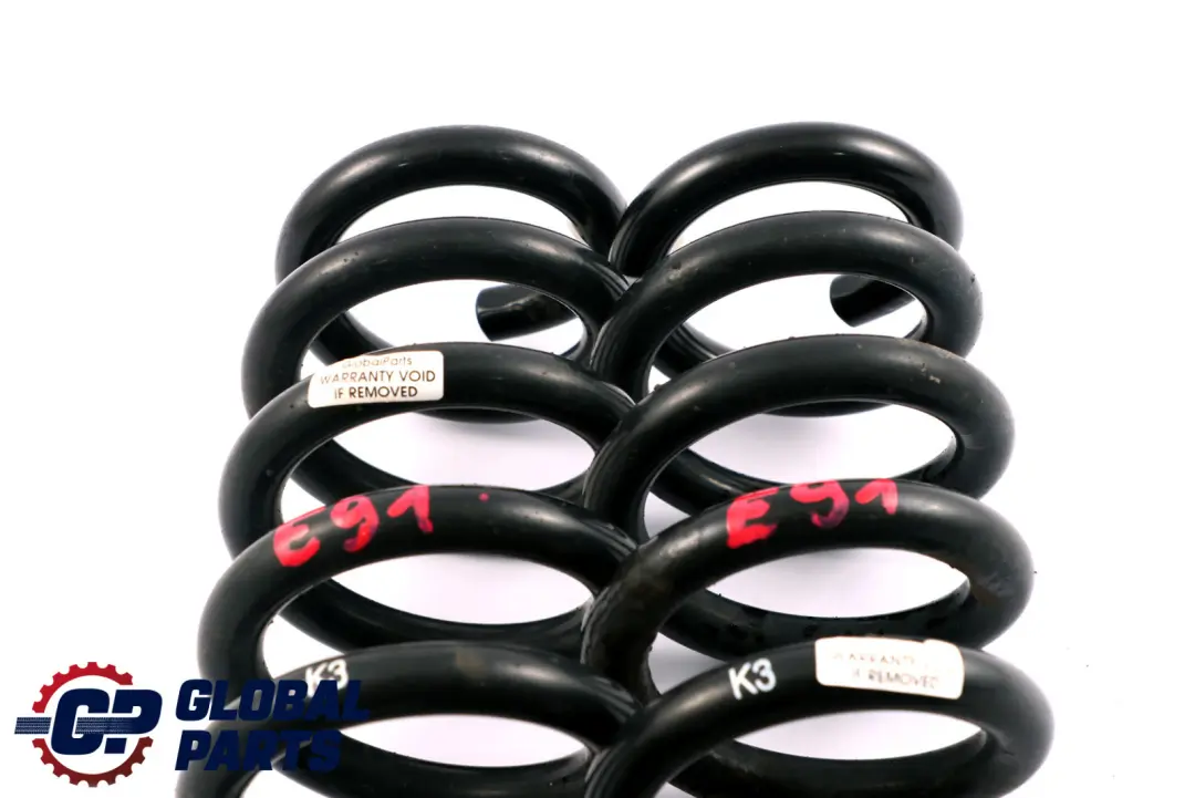 BMW 3 Series Rear Left Right N/O/S Sport Coil Spring Suspension Set - SKU E91 K3 Rear Coil Spring Set - Part number E91 K3