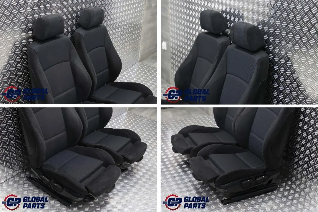 Alcantara Cloth Interior Seats with Airbag Door Cards to BMW M Sport with Part number E91 LCI BMW M Sport Alcantara Cloth Interior Seats with Airbag Door Cards - SKU E91 LCI M Sport Alcantara Seats - Part number E91 LCI