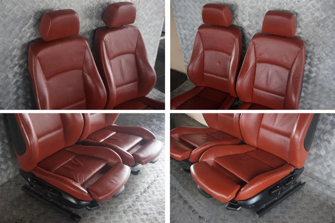 BMW 3 Series M Sport Red Brown Leather Interior Seats with Door Cards - SKU E91 LCI M Sport Red Brown Leather Seats (LCCZ) - Part number E91 LCI