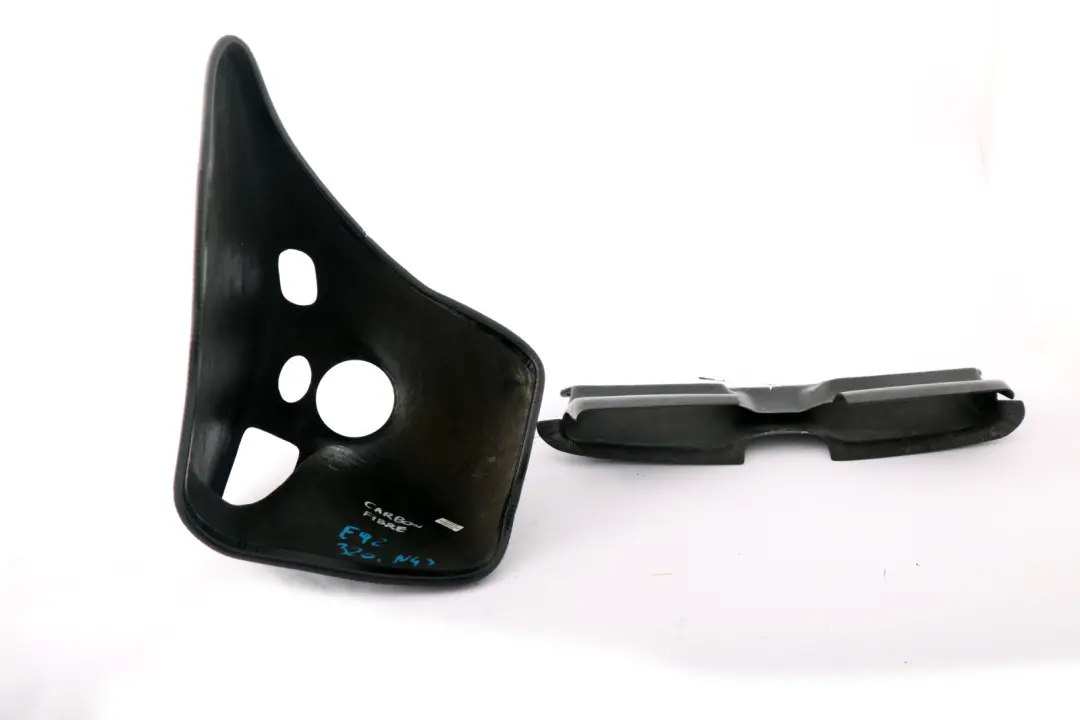 BMW 3 Series E92 Coupe Carbon Fibre Air Pollen Filter Cover Set - SKU E92 Carbon Fibre - Part number E92 Carbon Fibre