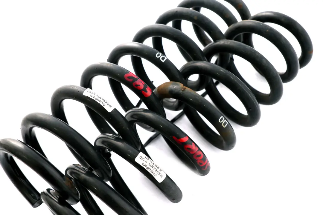 BMW 3 Series E92 Coupe D0 Rear Left Right N/O/S Sport Coil Spring Suspension Set - SKU E92 D0 Rear Coil Spring Set - Part number E92 D0