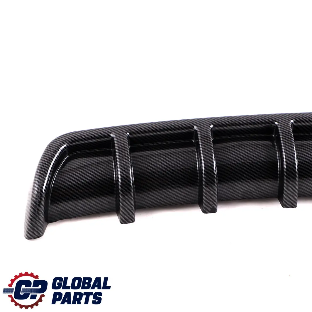 BMW 3 Series E92 E93 Rear Bumper Bottom Trim Panel Diffuser Sport Carbon Look - SKU E92 E93 Diffuser Carbon - Part number E92 E93 Diffuser Carbon