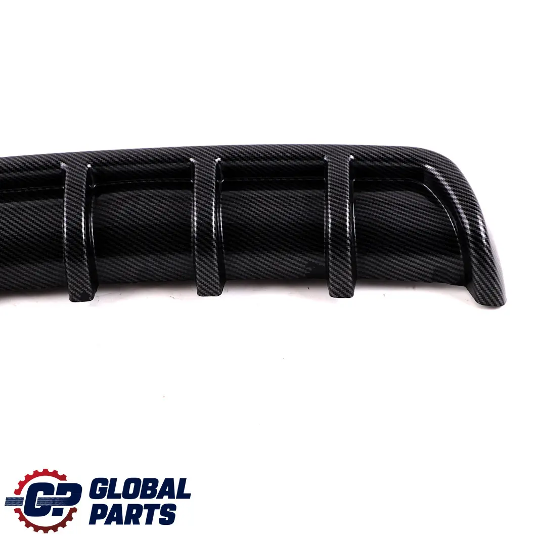 BMW 3 Series E92 E93 Rear Bumper Bottom Trim Panel Diffuser Sport Carbon Look - SKU E92 E93 Diffuser Carbon - Part number E92 E93 Diffuser Carbon