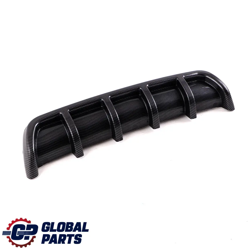 BMW 3 Series E92 E93 Rear Bumper Bottom Trim Panel Diffuser Sport Carbon Look - SKU E92 E93 Diffuser Carbon - Part number E92 E93 Diffuser Carbon