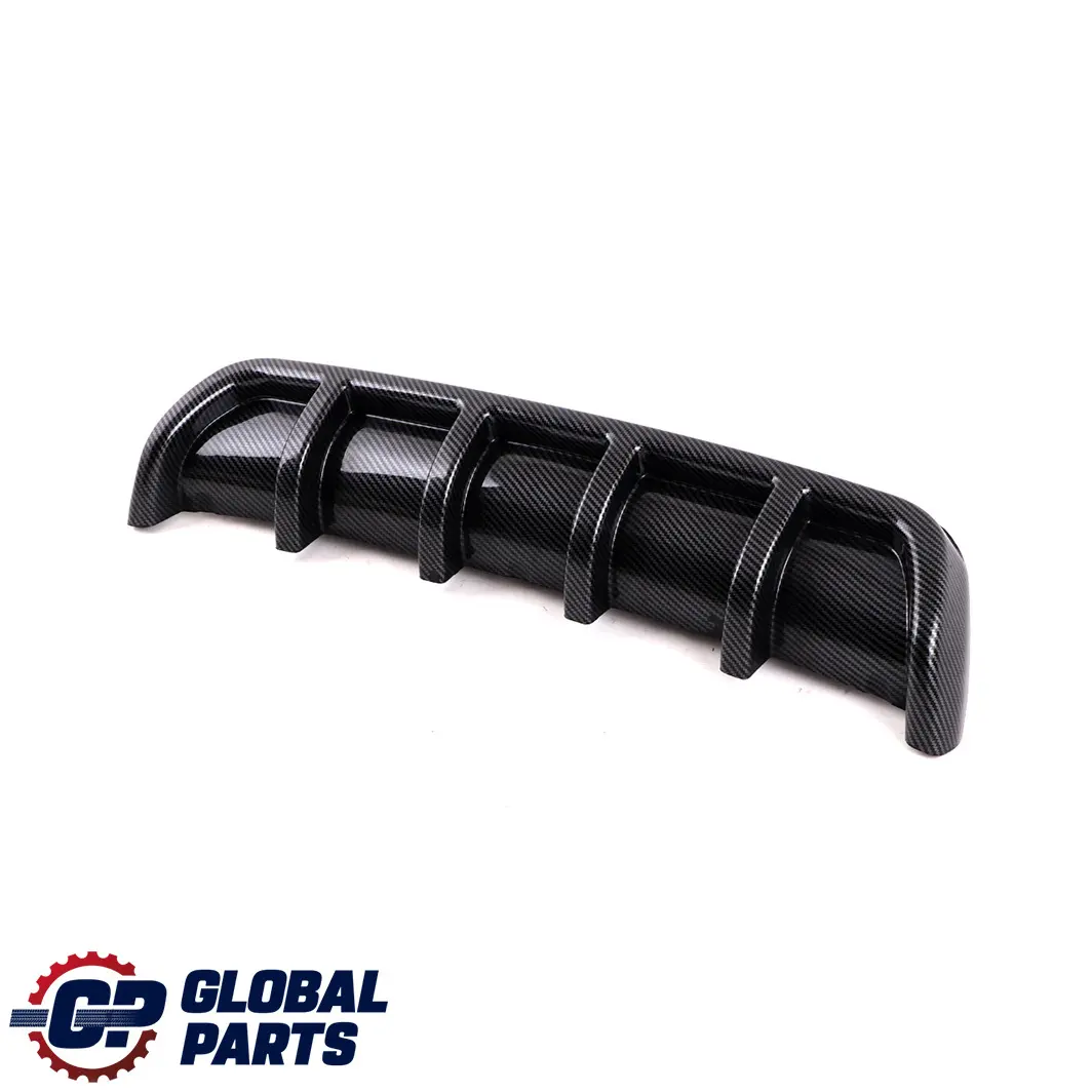 BMW 3 Series E92 E93 Rear Bumper Bottom Trim Panel Diffuser Sport Carbon Look - SKU E92 E93 Diffuser Carbon - Part number E92 E93 Diffuser Carbon
