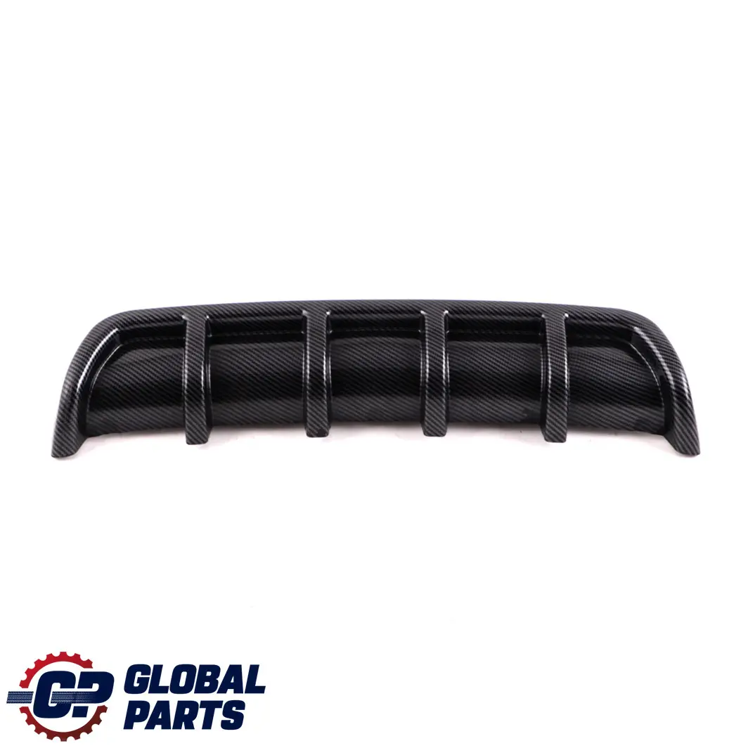 BMW 3 Series E92 E93 Rear Bumper Bottom Trim Panel Diffuser Sport Carbon Look - SKU E92 E93 Diffuser Carbon - Part number E92 E93 Diffuser Carbon