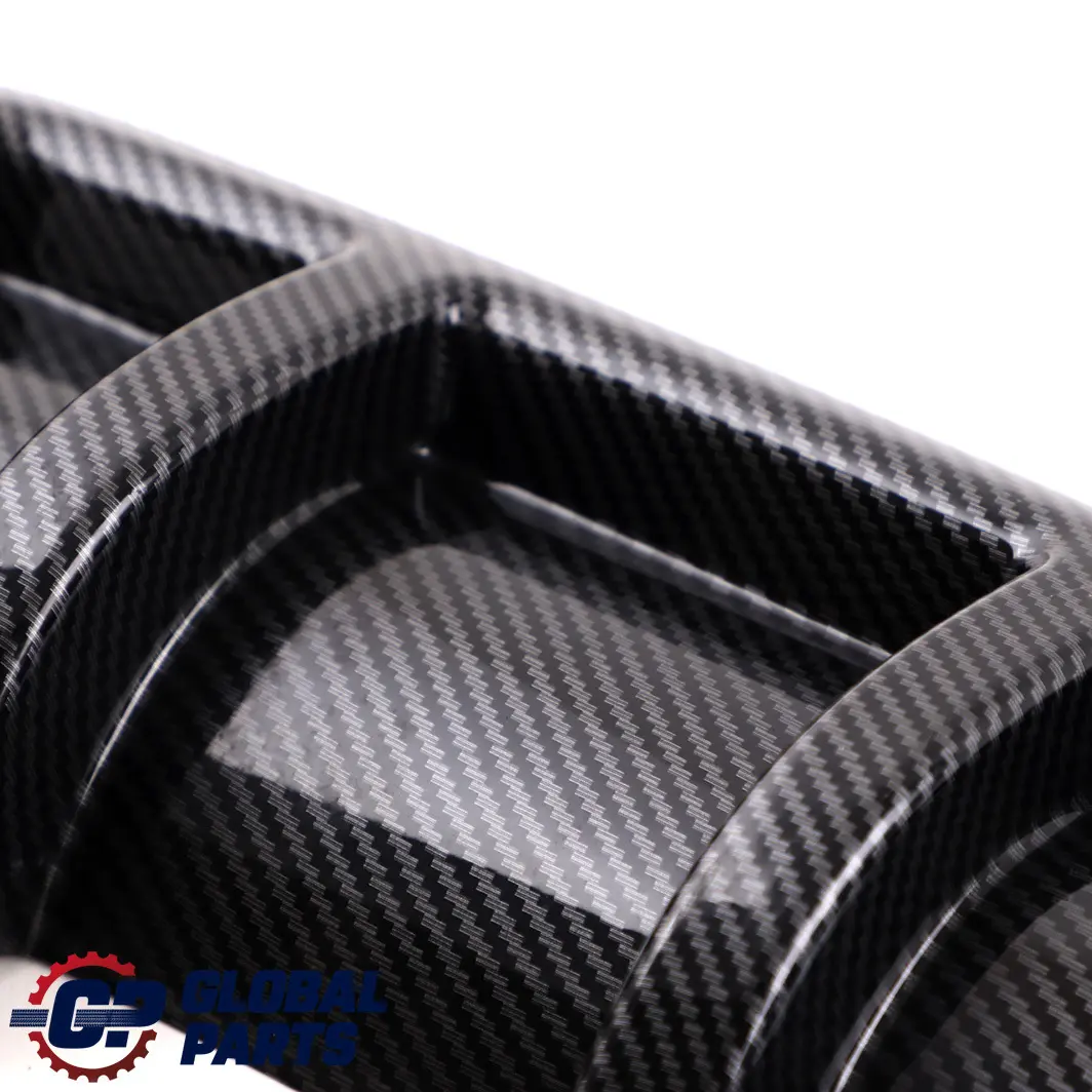 BMW 3 Series E92 E93 Rear Bumper Bottom Trim Panel Diffuser Sport Carbon Look - SKU E92 E93 Diffuser Carbon - Part number E92 E93 Diffuser Carbon
