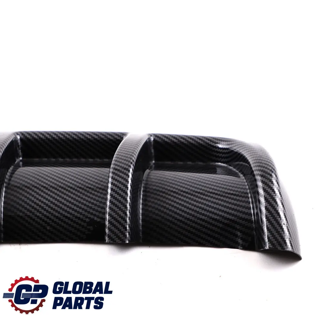 Bumper Bottom Trim Panel Diffuser Sport Carbon Look to BMW 3 Series E92 E93 Rear with Part number E92 E93 Diffuser Carbon BMW 3 Series E92 E93 Rear Bumper Bottom Trim Panel Diffuser Sport Carbon Look - SKU E92 E93 Diffuser Carbon - Part number E92 E93 Diffuser Carbon