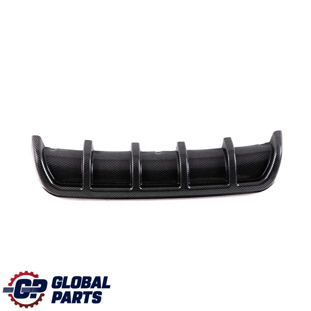 BMW 3 Series E92 E93 Rear Bumper Bottom Trim Panel Diffuser Sport Carbon Look - SKU E92 E93 Diffuser Carbon - Part number E92 E93 Diffuser Carbon
