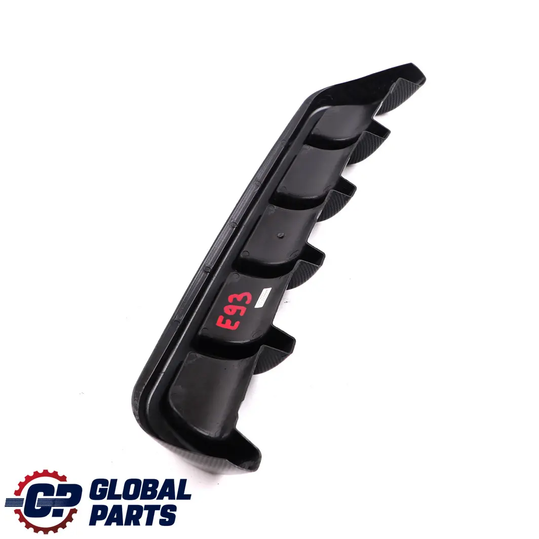BMW 3 Series E92 E93 Rear Bumper Bottom Trim Panel Diffuser Sport Carbon Look - SKU E92 E93 Diffuser Carbon - Part number E92 E93 Diffuser Carbon