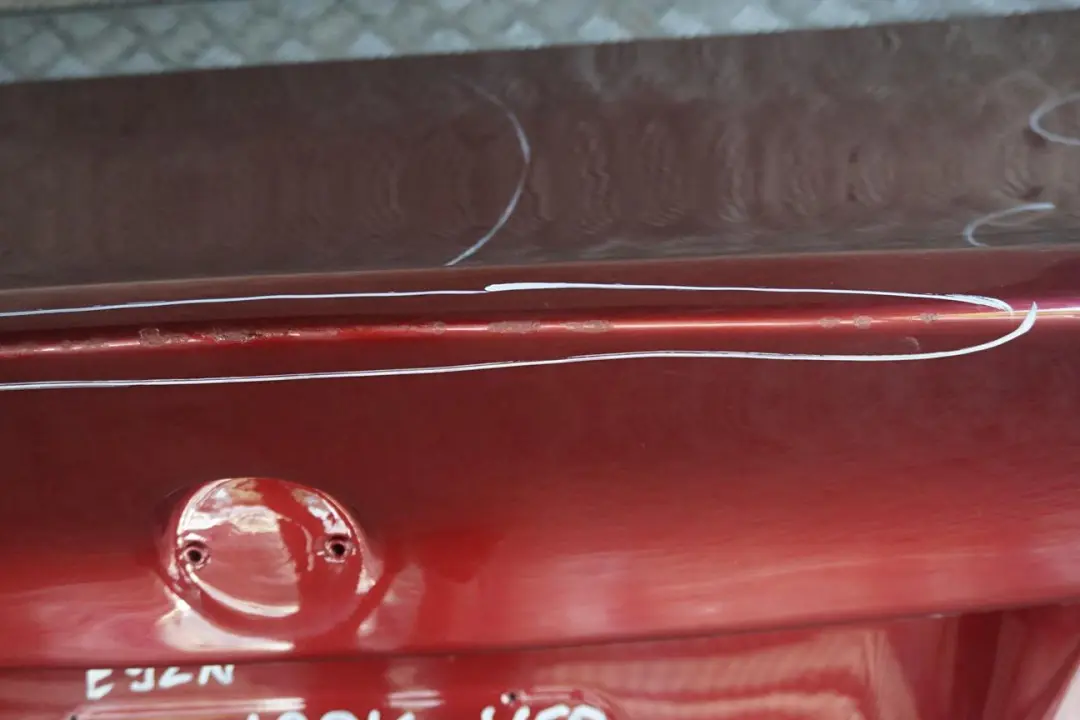 Look Coupe Tailgate Boot Lid Rear Lid Vermilionrot Red Metallic to BMW CSL with Part number E92 LCI BMW CSL Look Coupe Tailgate Boot Lid Rear Lid Vermilionrot Red Metallic - SKU E92 LCI CSL LOOK-VER - Part number E92 LCI