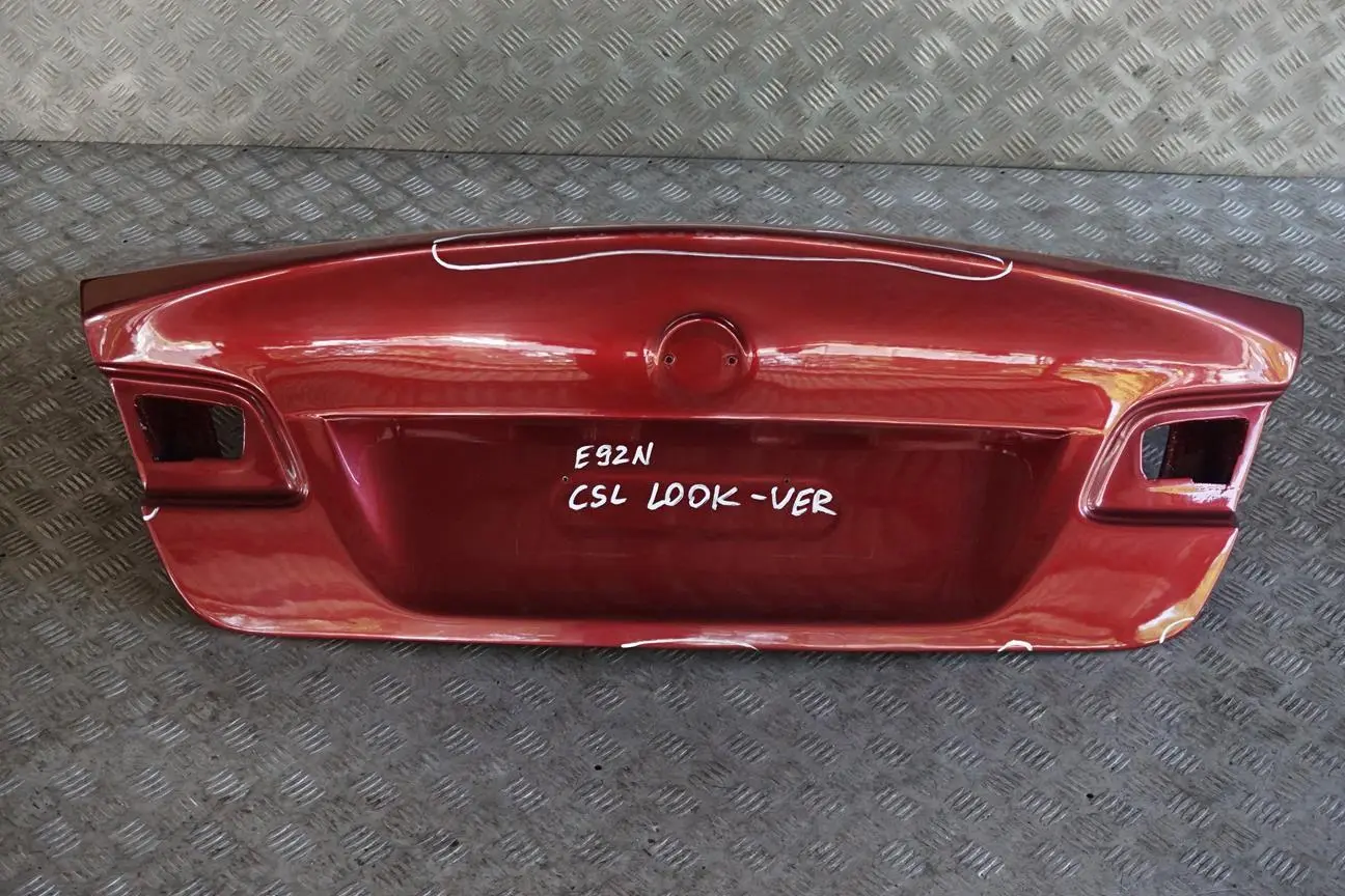 BMW E92 LCI CSL Look Coupe Tailgate Boot Lid Rear Lid Vermilionrot Red Metallic