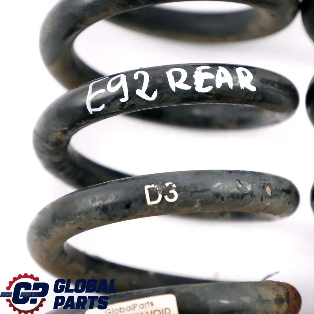 Hinten Links Rechts Schraubenfedersatz D3 für BMW 3 er mit Teilenummer E92 BMW 3 er Hinten Links Rechts Schraubenfedersatz D3 - SKU E92 Rear Coil Spring D3 Set - Teilenummer E92