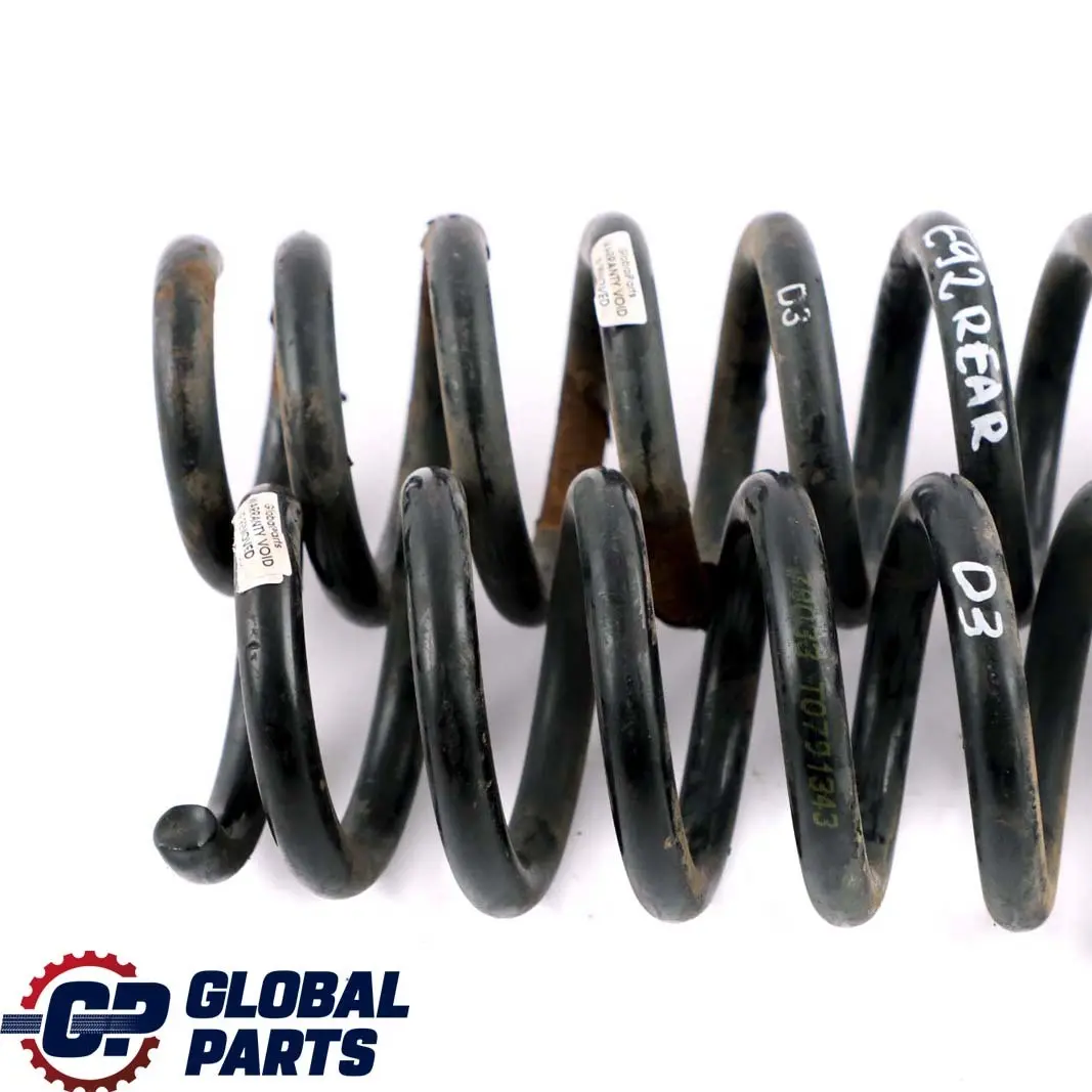 BMW 3 er Hinten Links Rechts Schraubenfedersatz D3 - SKU E92 Rear Coil Spring D3 Set - Teilenummer E92