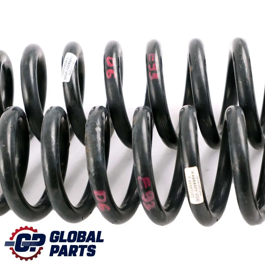 Sospensione Posteriore A Molla Elicoidale Sinistra Destra Set per BMW M Sport con numero di parte E93 D6 BMW M Sport Sospensione Posteriore A Molla Elicoidale Sinistra Destra Set - SKU E93-D6-REAR-COIL-SPRING-SET - Numero di parte E93 D6