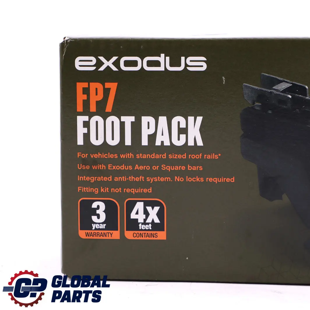  Genuine Exodus FP7 S127 Roof Railing Rail Rack Foot Pack Set Kit - SKU Exodus FP7/S127 - Part number Exodus FP7/S127