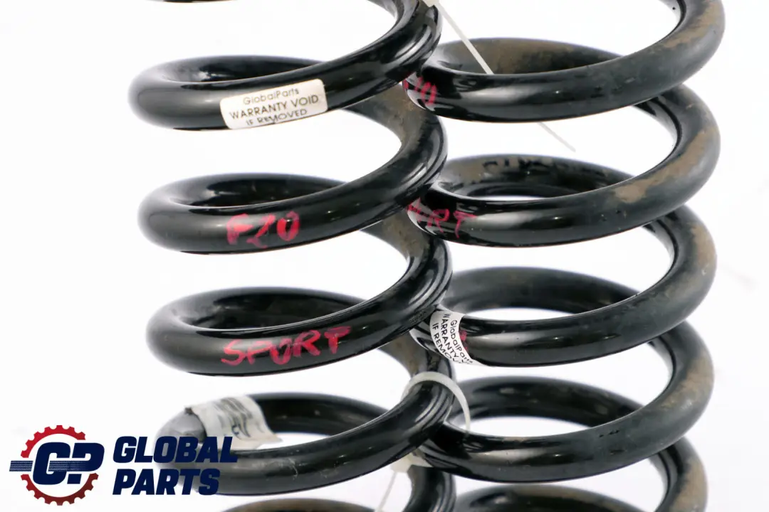 *BMW 1 Series F20 Sport Rear Axle Suspension Left Right Coil Spring Set FV N/O/S to with Part number F20 FV *BMW 1 Series F20 Sport Rear Axle Suspension Left Right Coil Spring Set FV N/O/S - SKU F20 FV Sport Rear Coil Spring Set - Part number F20 FV