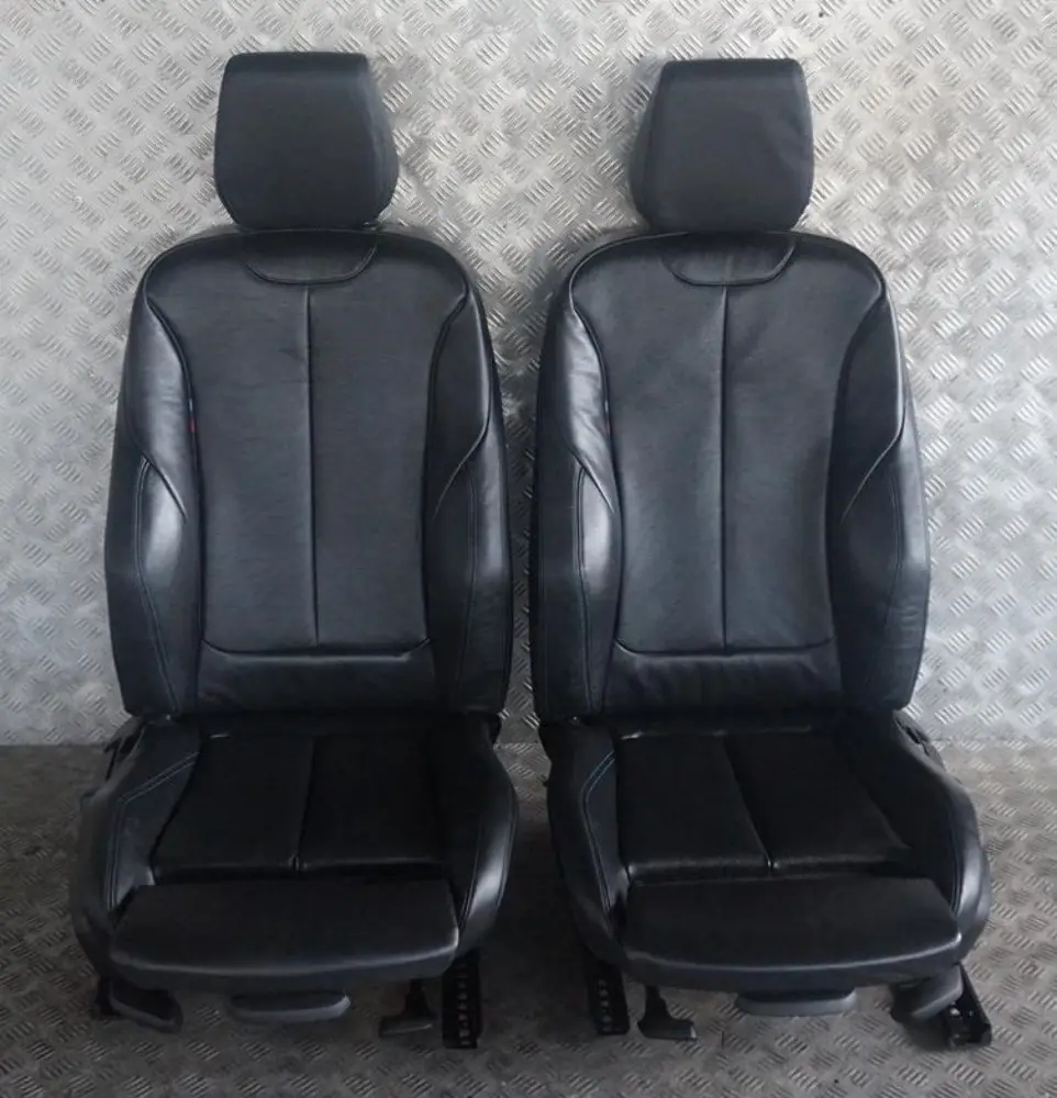 Negro Interior De cuero Asientos con tarjetas De puerta para BMW M Sport con número de pieza F20 LCI BMW M Sport Negro Interior De cuero Asientos con tarjetas De puerta - SKU F20 LCI SPORT Black Leather Seats - Número de pieza F20 LCI