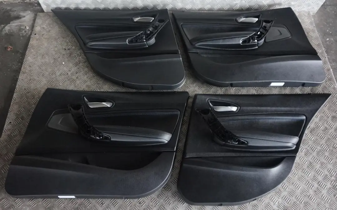 Negro Interior De cuero Asientos con tarjetas De puerta para BMW M Sport con número de pieza F20 LCI BMW M Sport Negro Interior De cuero Asientos con tarjetas De puerta - SKU F20 LCI SPORT Black Leather Seats - Número de pieza F20 LCI