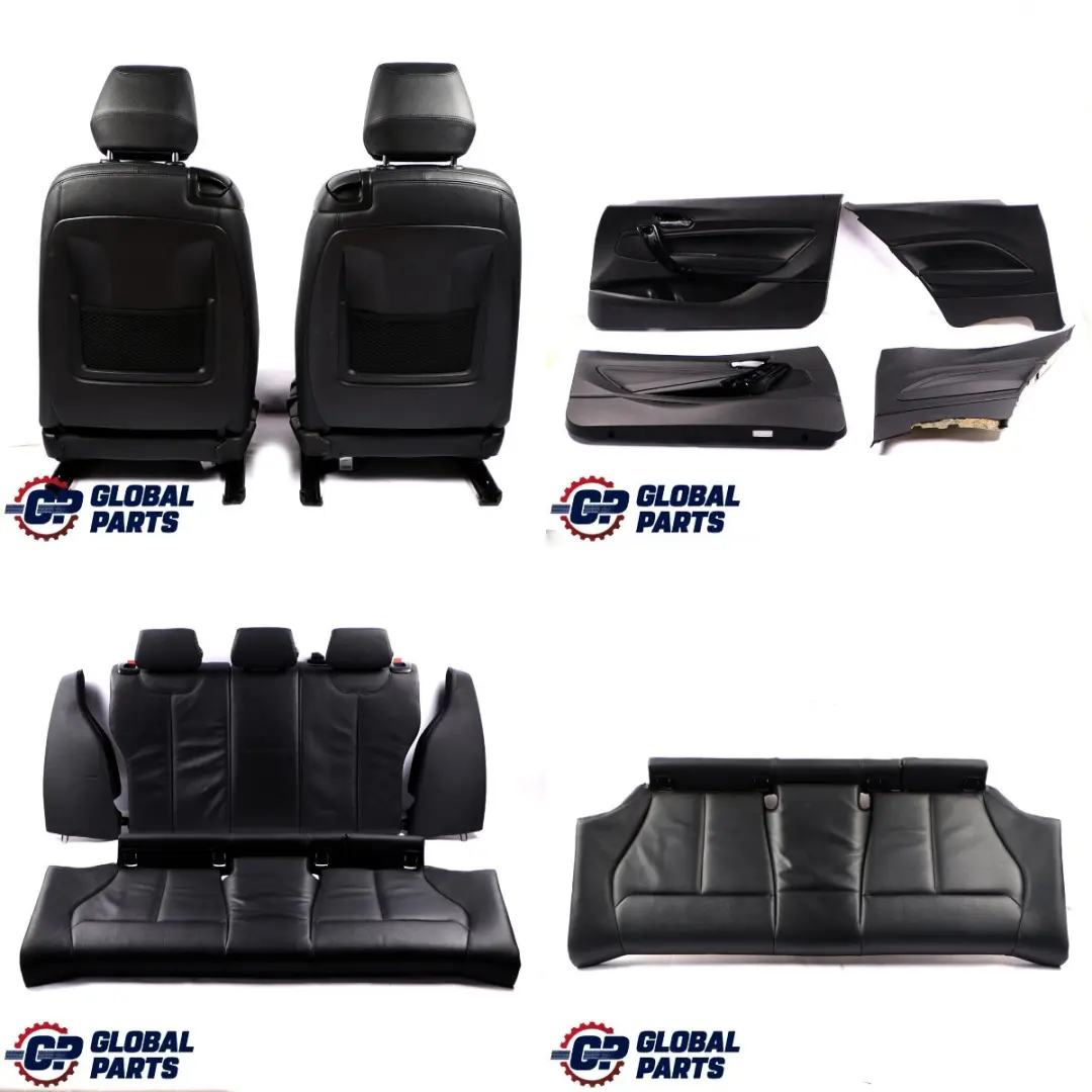 Heated M Sport Black Leather Interior Seats with Door Cards to BMW 1 Series with Part number F21 LCI BMW 1 Series Heated M Sport Black Leather Interior Seats with Door Cards - SKU F21 Black Leather Seats - Part number F21 LCI