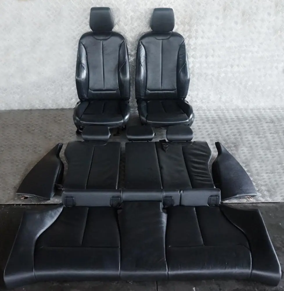 Leather Interior Seats with Door Cards to BMW 1 Series M Sport Black with Part number F21 LCI BMW 1 Series M Sport Black Leather Interior Seats with Door Cards - SKU F21 LCI SPORT Black Leather Seats - Part number F21 LCI