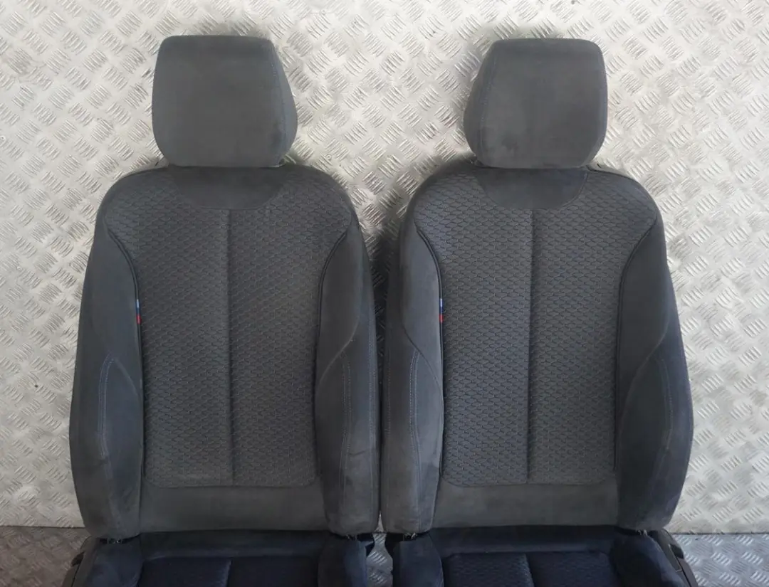 Fabric Hexagon Alcantara Interior Seats with Door Cards to BMW 1 Series M Sport with Part number F21 BMW 1 Series M Sport Fabric Hexagon Alcantara Interior Seats with Door Cards - SKU F21 Sport Alcantara Seats - Part number F21