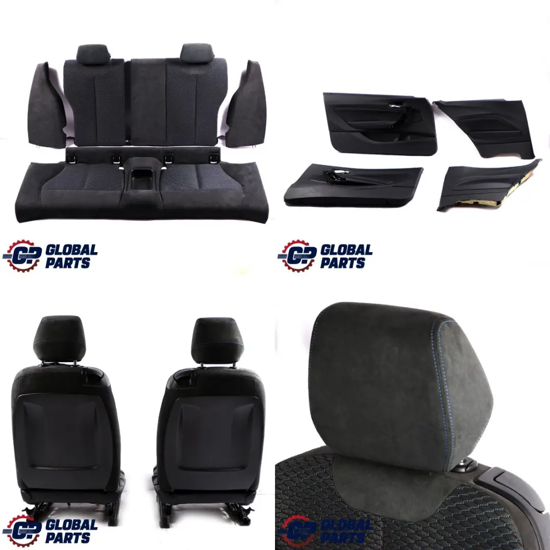 BMW Coupe M Sport Cloth Fabric Hexagon Alcantara Interior Seats Door Cards - SKU F22 Sport Alcantara Seats - Part number F22