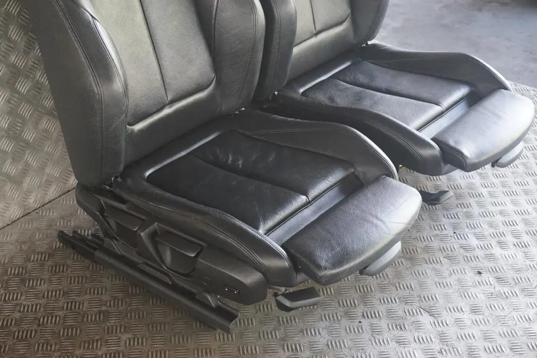 BMW 3 Series M Sport Black Leather Interior Seats with Airbag and Door Cards - SKU F30 Sport Black Leather Seats-1 - Part number F30