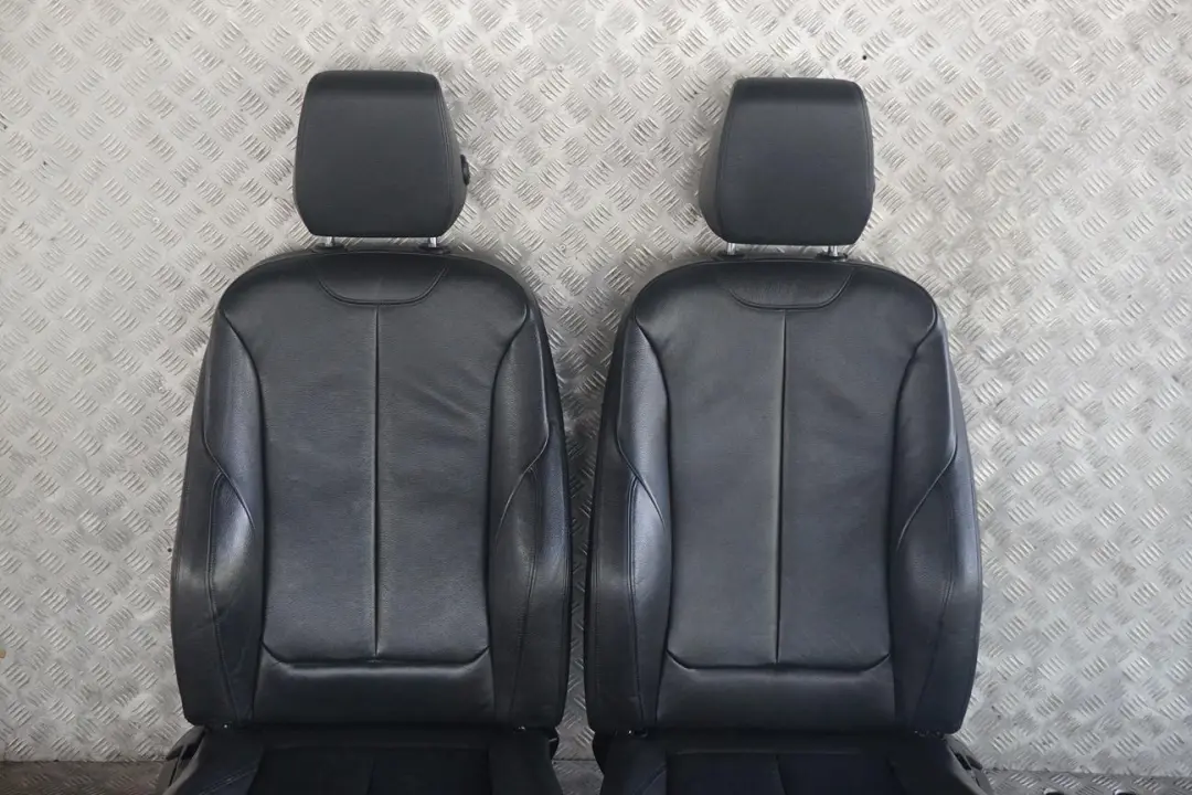 BMW 3 Series M Sport Black Leather Interior Seats with Airbag and Door Cards - SKU F30 Sport Black Leather Seats-1 - Part number F30