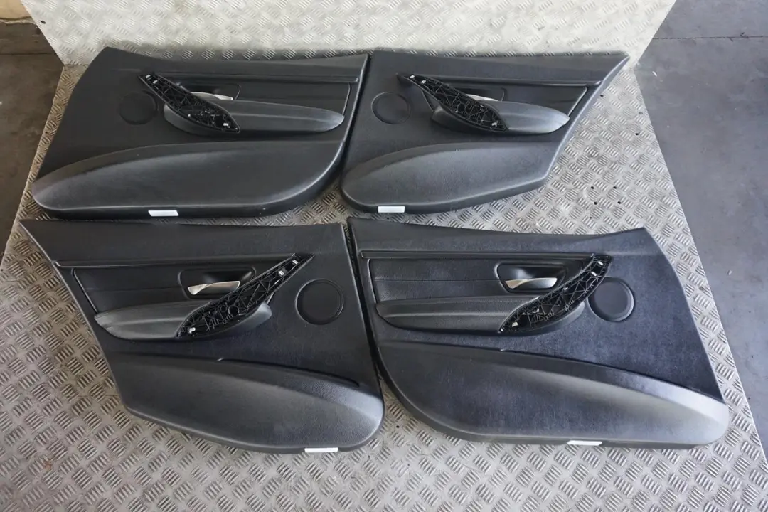 BMW 3 Series M Sport Black Leather Interior Seats with Airbag and Door Cards - SKU F30 Sport Black Leather Seats-1 - Part number F30