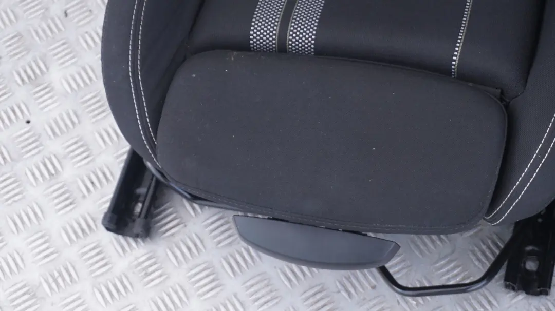 BMW Mini F55 Sport Cloth Interior Seats Double Stripe Carbon Black Door Cards - SKU rhd-F55 Cloth Sport Seats - Part number F55 Cloth Sport Seats