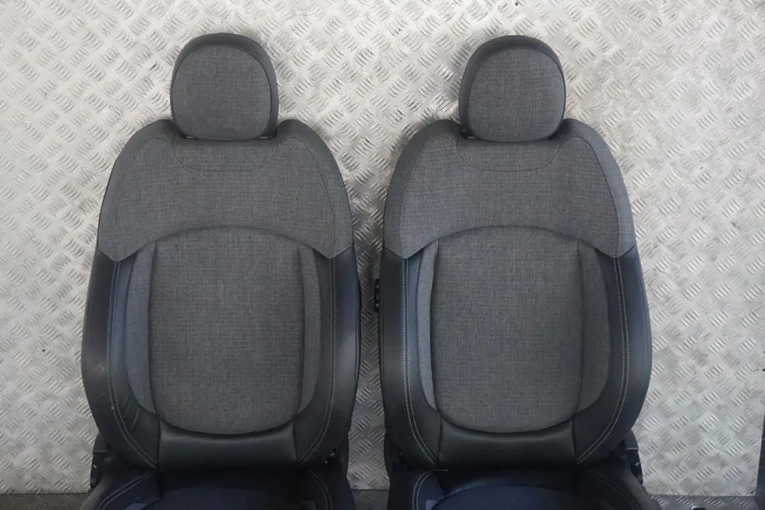 Fabric Cloth / Leather Interior Sport Seats Carbon Black to BMW Mini Cooper One with Part number F55 BMW Mini Cooper One Fabric Cloth / Leather Interior Sport Seats Carbon Black - SKU F55 Fabric / Leather Sport Seats (KDE1) - Part number F55