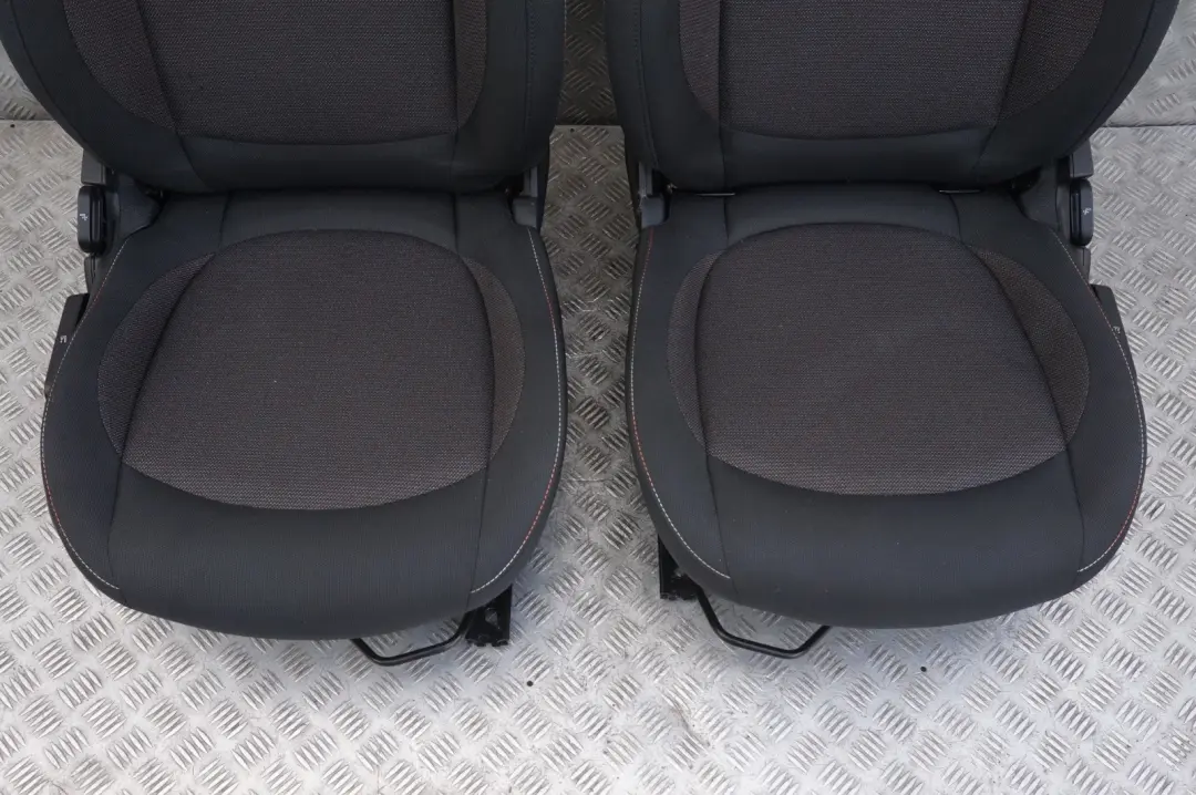 BMW Mini Cooper One F56 Cloth Fabric Interior Seats Firework Carbon Black - SKU F56 Cloth Firework Seats-1 - Part number F56 Cloth Firework Seats