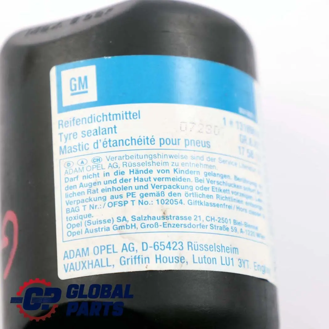 General Motors GM Emergency Repair Tyre Sealant Sealer Liquid Bottle to with Part number GM Tyre Sealant General Motors GM Emergency Repair Tyre Sealant Sealer Liquid Bottle - SKU GM Tyre Sealant - Part number GM Tyre Sealant
