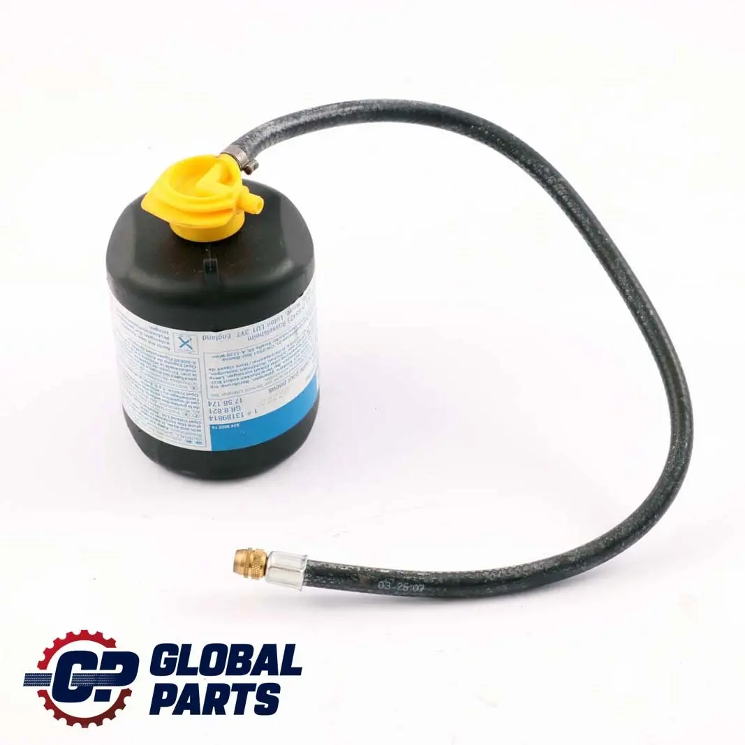 General Motors GM Emergency Repair Tyre Sealant Sealer Liquid Bottle to with Part number GM Tyre Sealant General Motors GM Emergency Repair Tyre Sealant Sealer Liquid Bottle - SKU GM Tyre Sealant - Part number GM Tyre Sealant