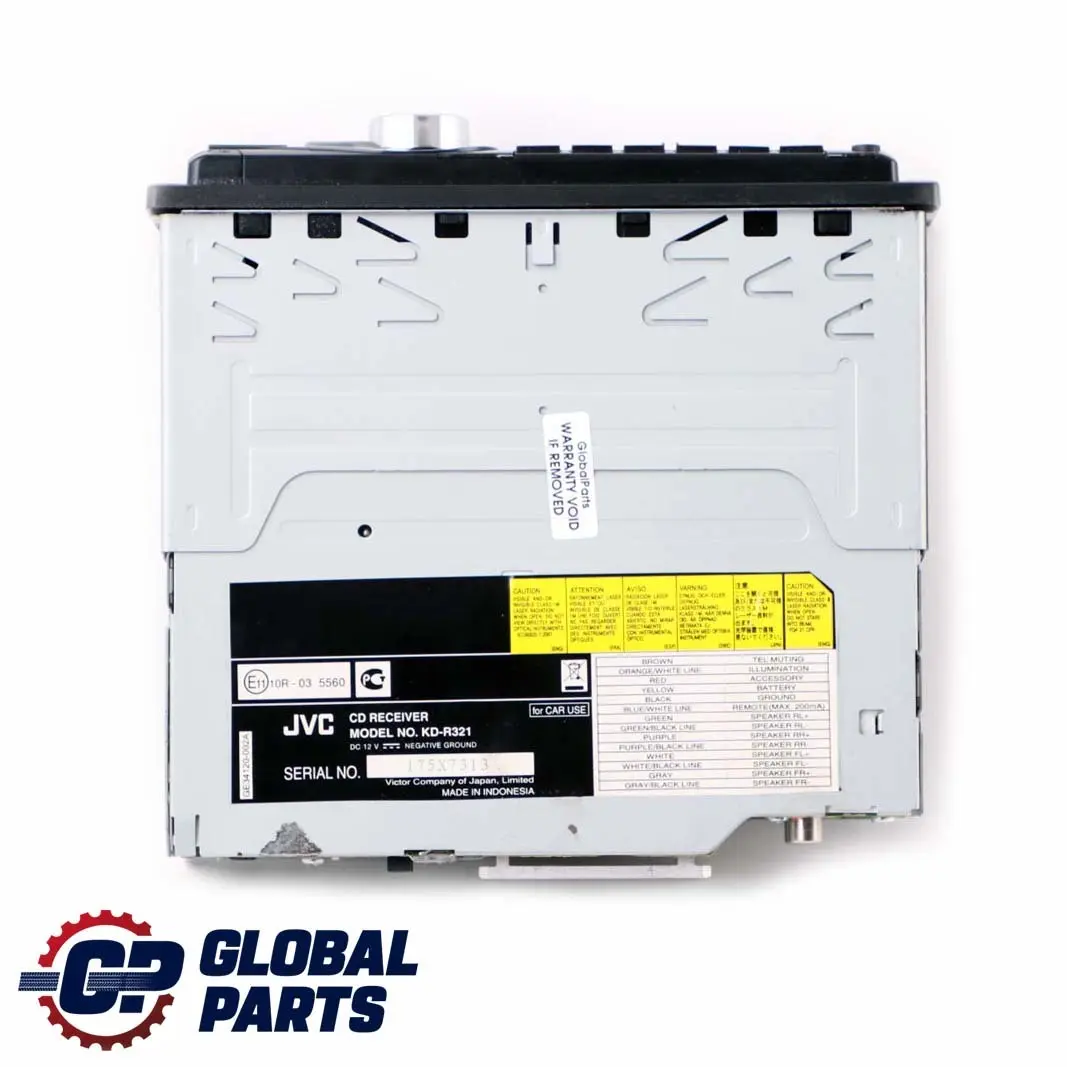 JVC Car Radio Stereo CD MP3 AUX Audio Player to with Part number KD-R321 JVC Car Radio Stereo CD MP3 AUX Audio Player - SKU KD-R321 - Part number KD-R321