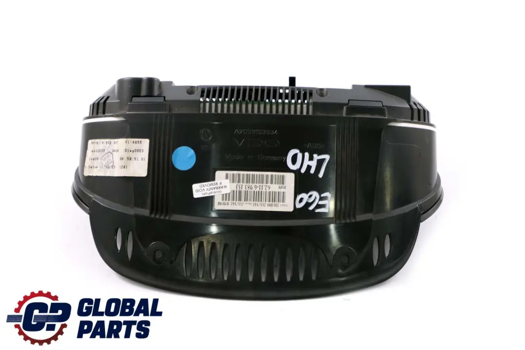Instrument Cluster Clocks Speedo Automatic Diesel 6983153 to BMW 5 Series E60 E61 with Part number 9194890 BMW 5 Series E60 E61 Instrument Cluster Clocks Speedo Automatic Diesel 6983153 - SKU lhd-6983153 - Part number 9194890