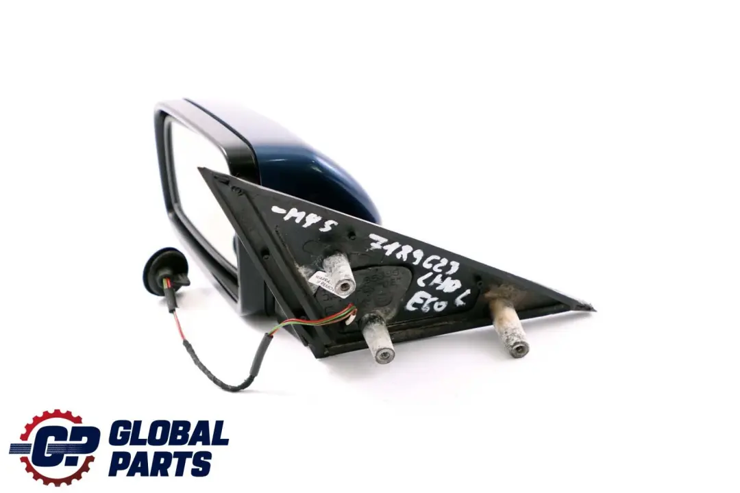 BMW 5 Series E60 E61 Auto Dip Left Wing Mirror N/S Mysticblau Metallic - A07 Blue - SKU lhd-7189623-MYS - Part number 7189522